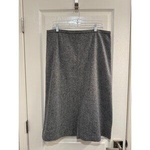 Pendleton Gray Wool Skirt A-Line Size 14 Made in the USA